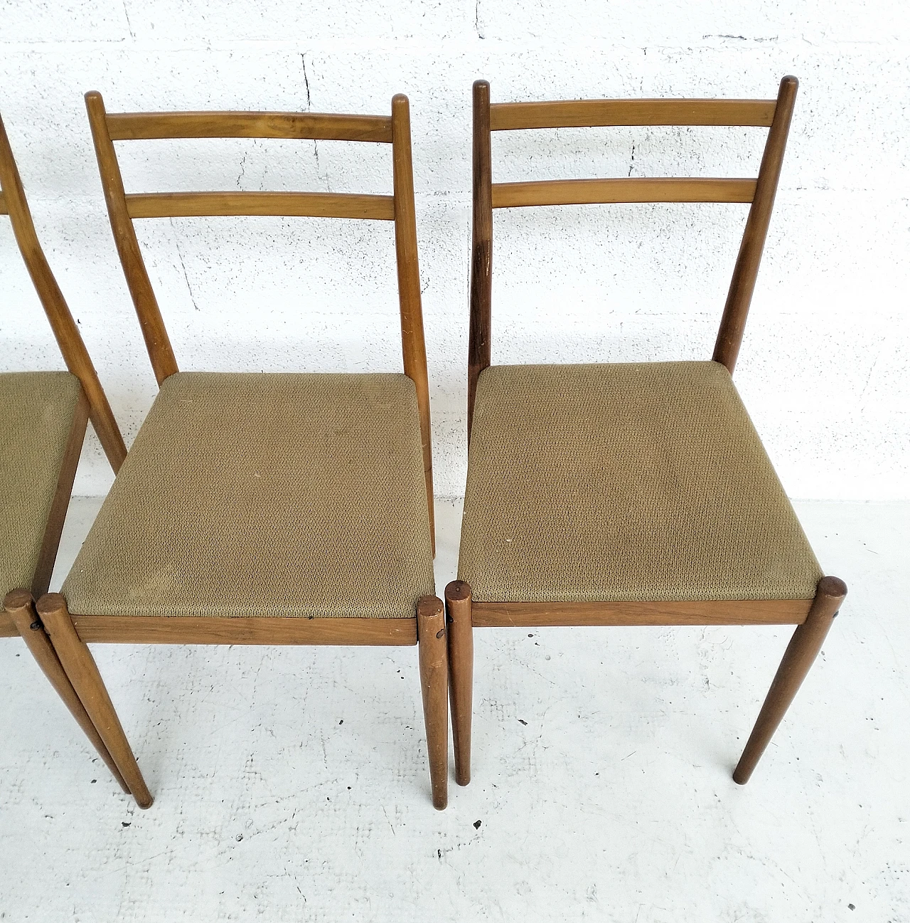 4 Chairs attributed to Gio Ponti for Reguitti, 1950s 7