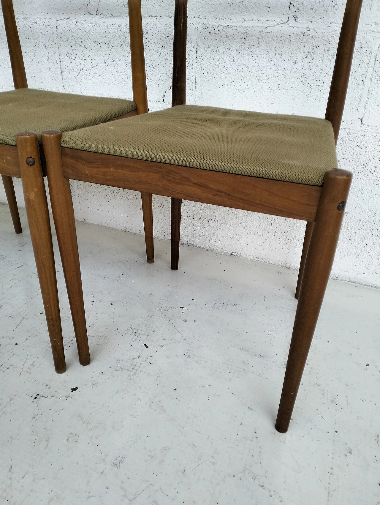 Set of 4 side chairs attributed to Gio’ Ponti for Reguitti  50's 12