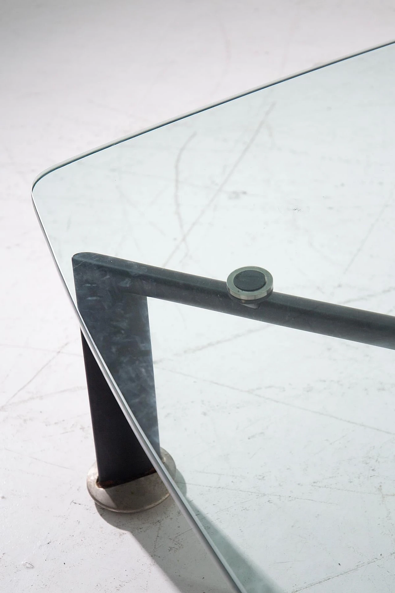 Steel and glass coffee table by Osvaldo Borsani for Tecno, 1960s 2