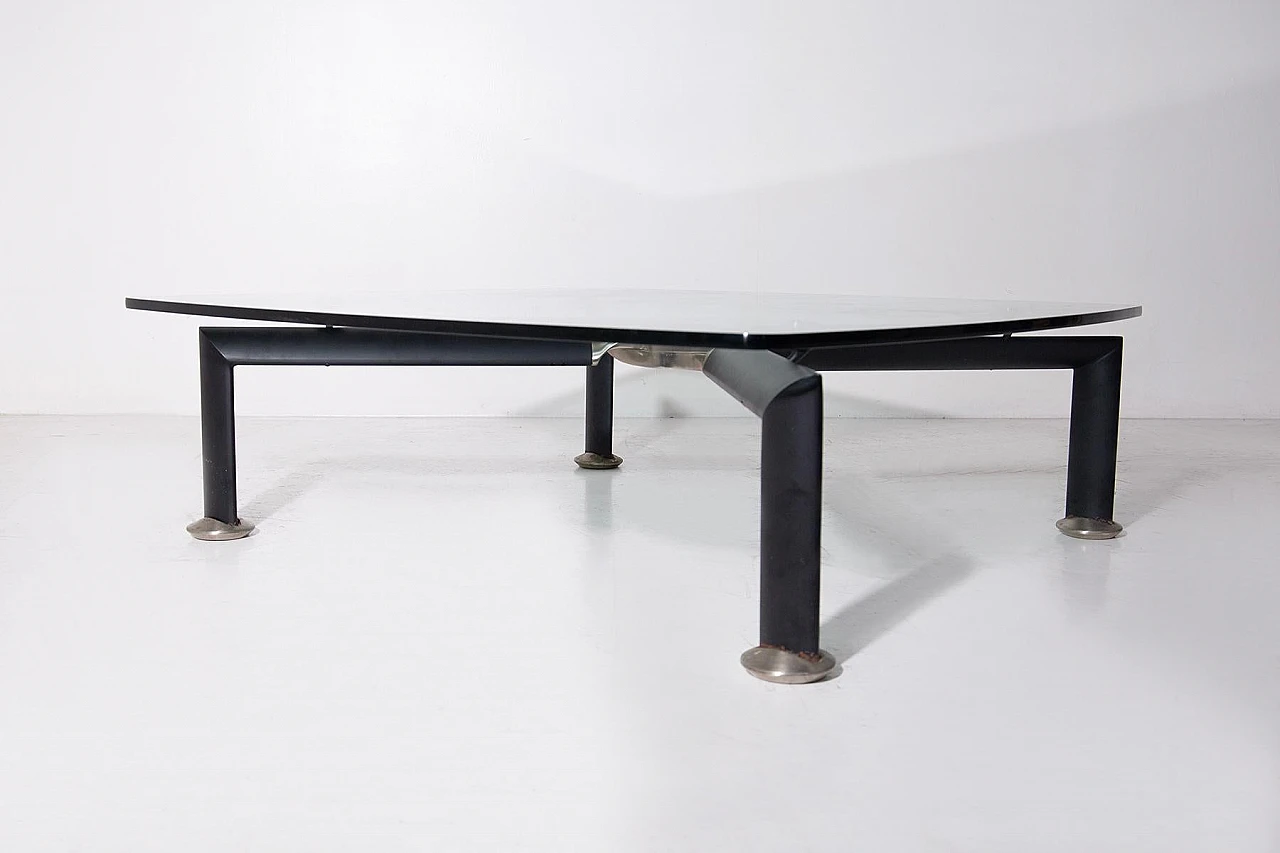 Steel and glass coffee table by Osvaldo Borsani for Tecno, 1960s 6