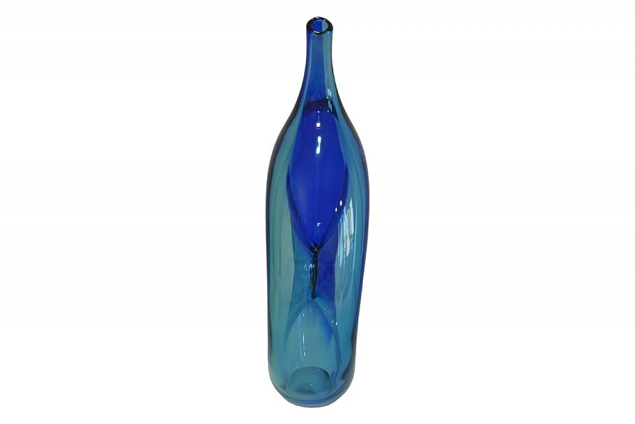 Blue glass vase by Kosta Boda, 1980s 2