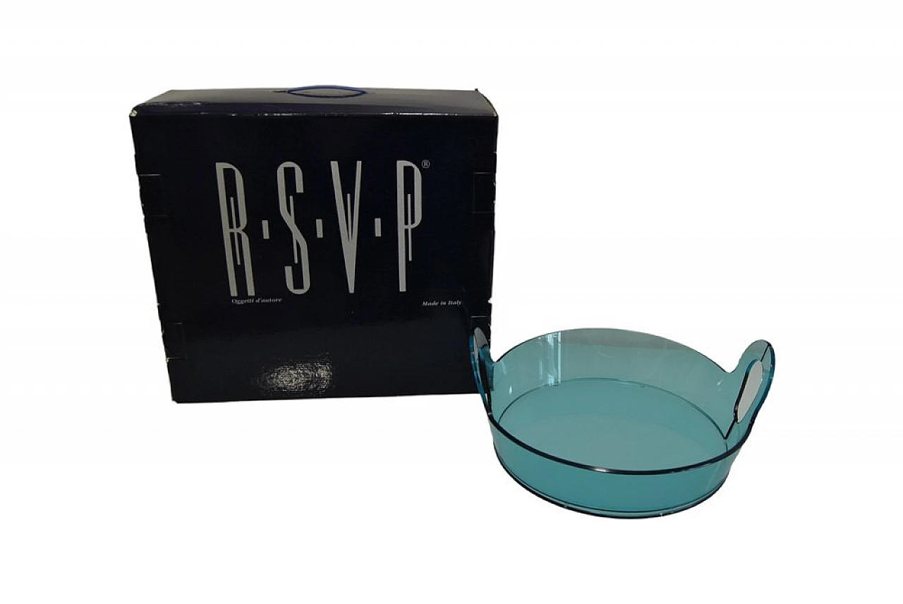 Turquoise crystal tray by Satyendra Pakhalé for RSVP, 2003 2