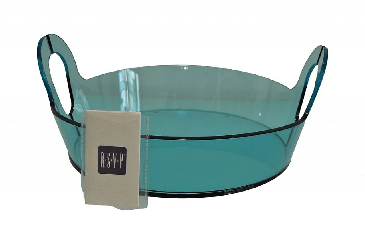 Turquoise crystal tray by Satyendra Pakhalé for RSVP, 2003 4