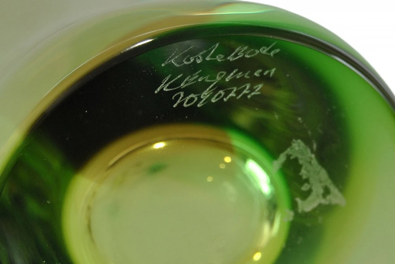 Green glass vase by Kosta Boda, 1980s 10