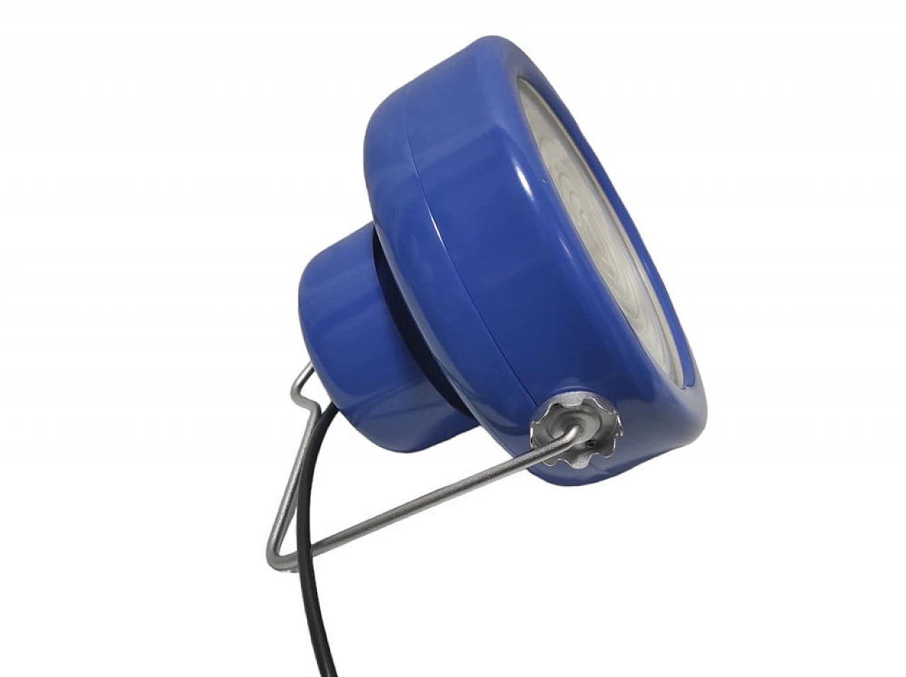 Blue Sciuko 2000 table lamp by Castiglioni Brothers for Flos, 1966 1