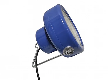 Blue Sciuko 2000 table lamp by Castiglioni Brothers for Flos, 1966