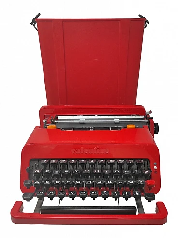 Red typewriter by Ettore Sottsass for Olivetti Synthesis, 1969