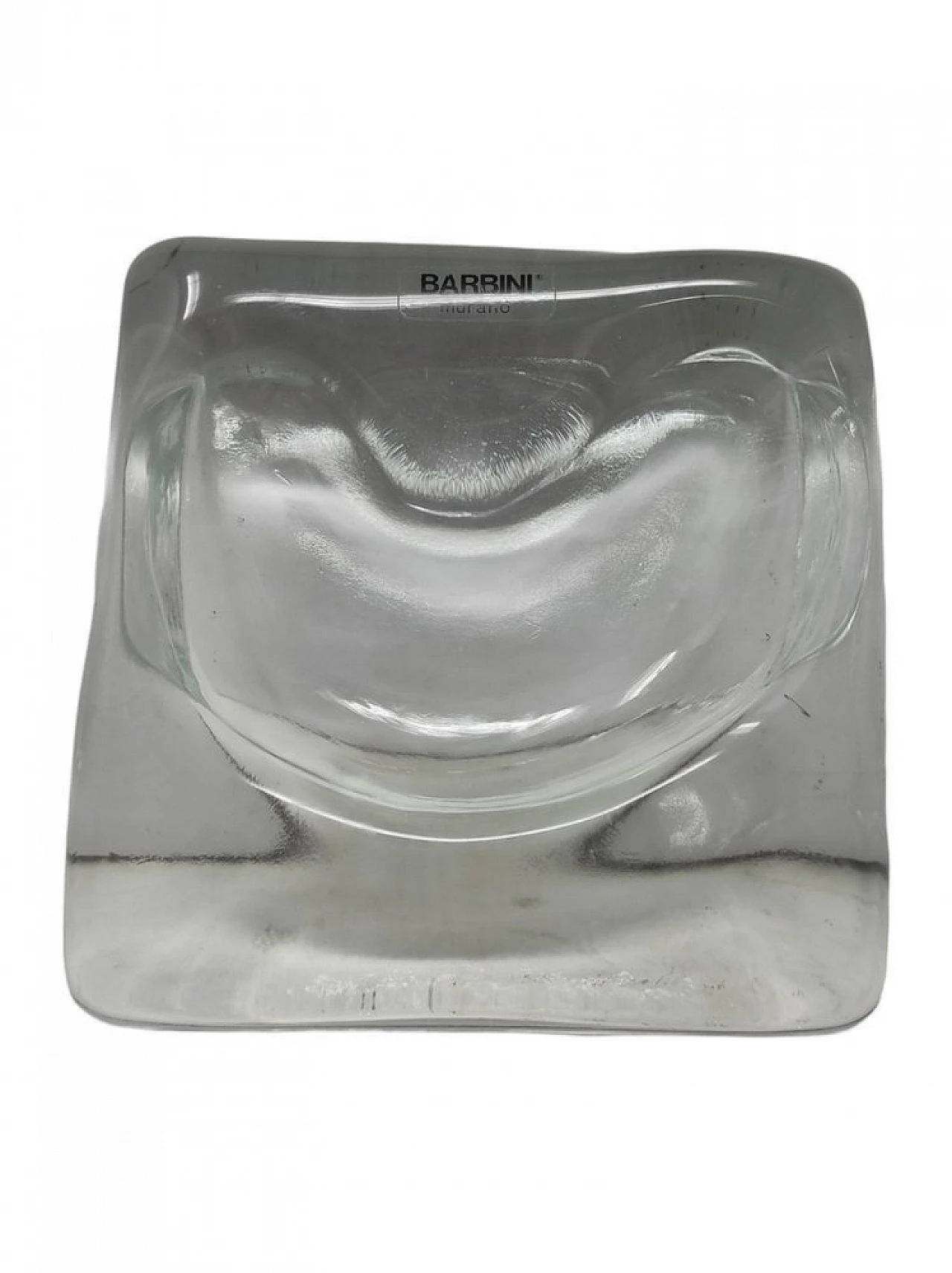 Murano glass ashtray by Alfredo Barbini, 1980s 7