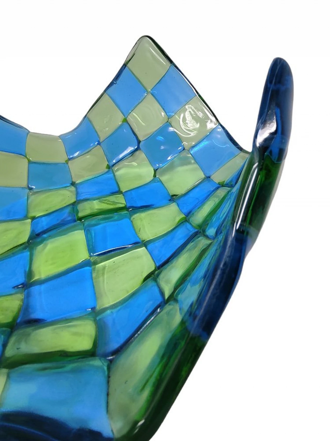 Checkered emptying tray in Murano glass by Barovier and Donà, 1990s 8