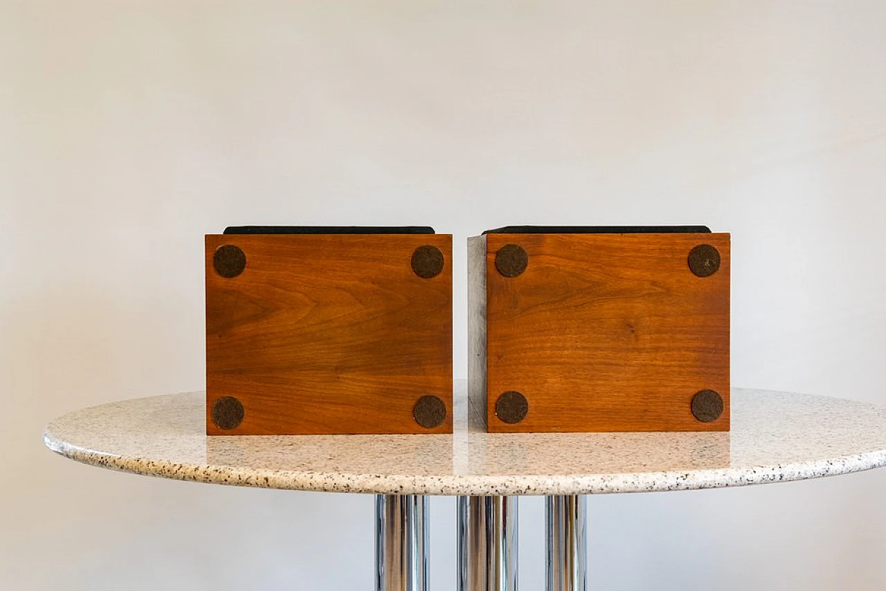 Pair of L speakers in wood by Ohm, 1970s 8