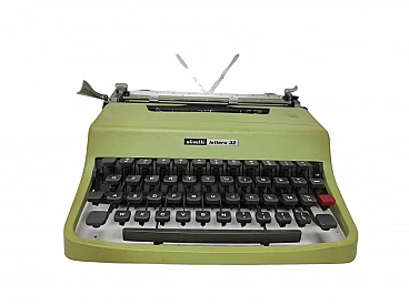 Green Letter 32 typewriter by Marcello Nizzoli for Olivetti, 1960s