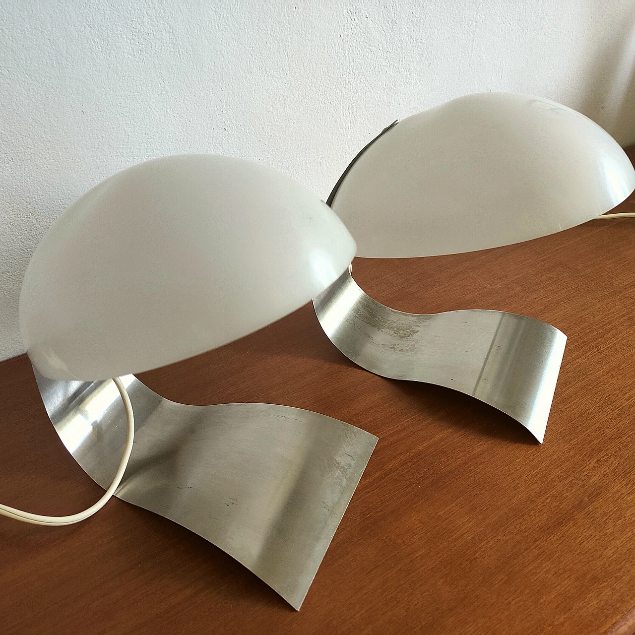 Pair of table lamps in Guzzini style, 1970s 1