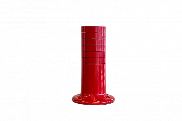 Red Pluvium spiral umbrella stand by G. Piretti for A. Castelli, 1970s