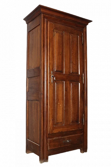 Provençal walnut and oak single-door wardrobe, late 18th century