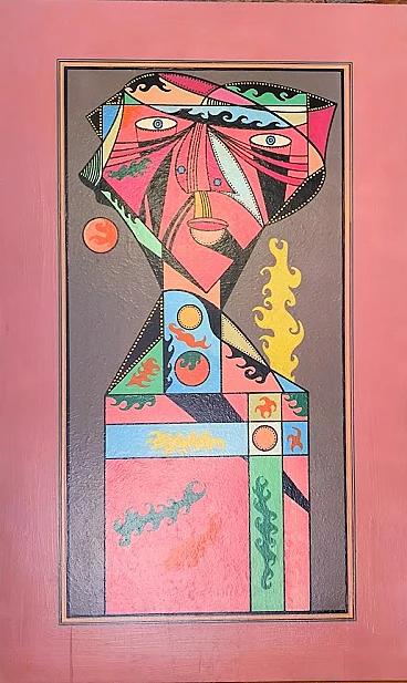Alberto Verdianelli, Man in the Sun 2, oil on panel, 1968