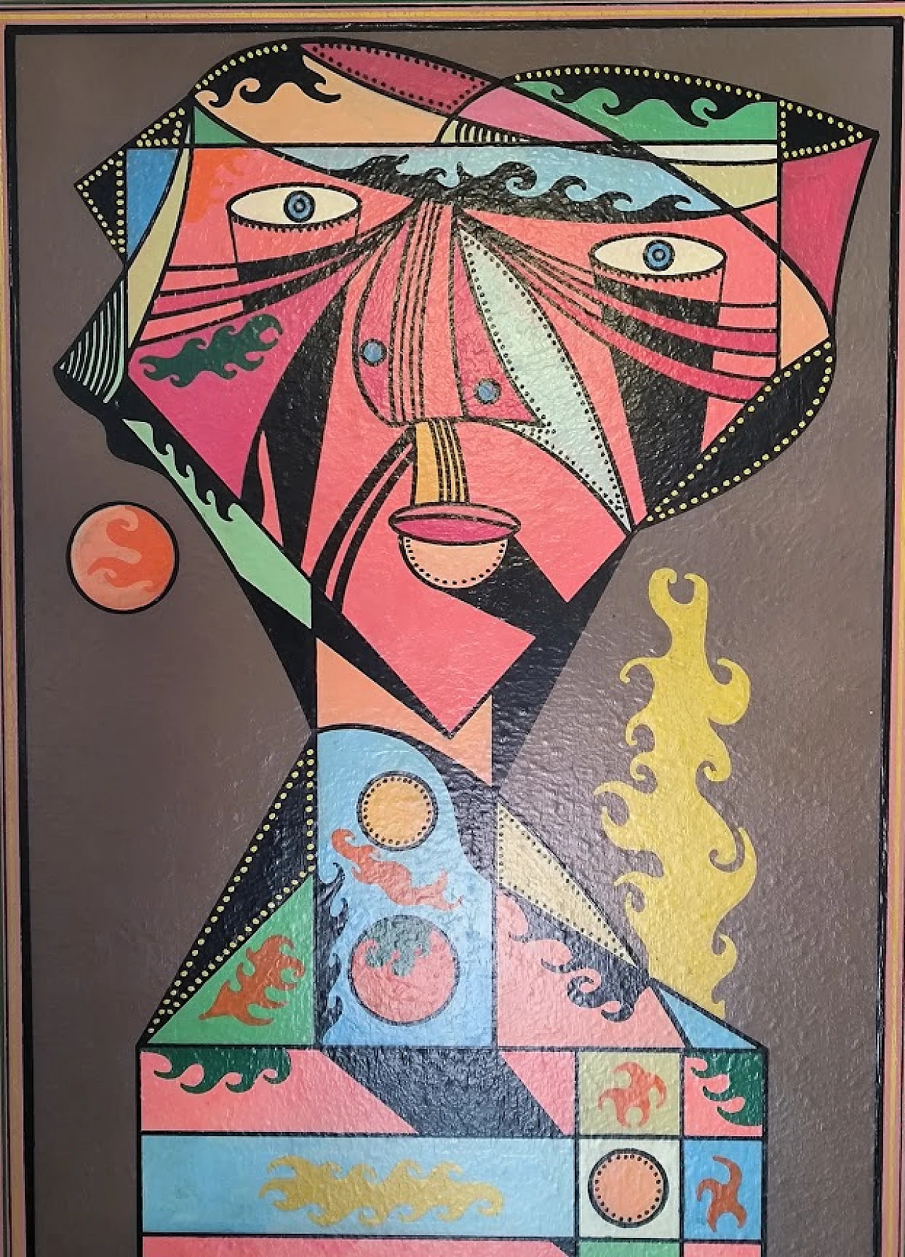 Alberto Verdianelli, Man in the Sun 2, oil on panel, 1968 6