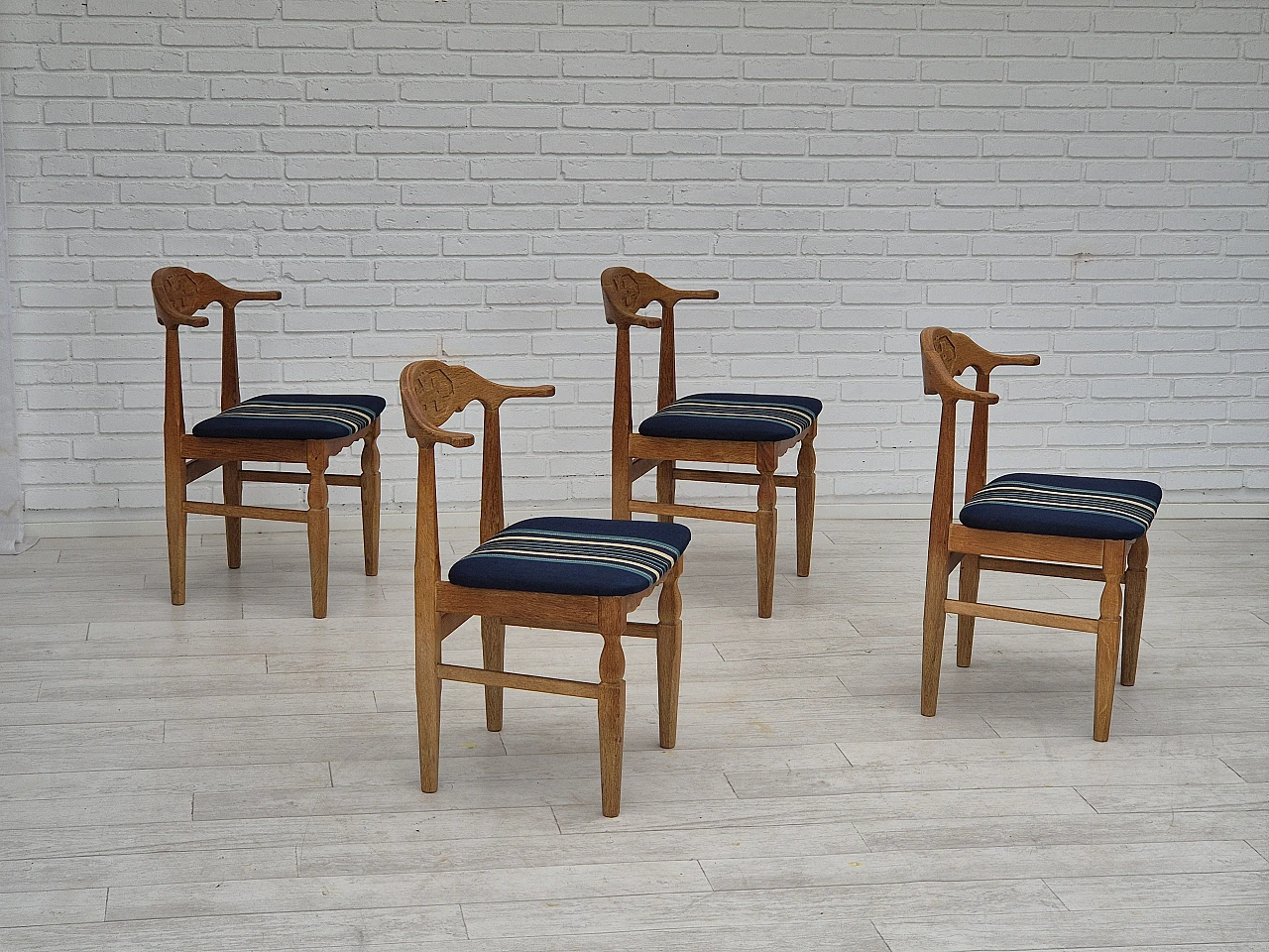 4 Chairs by Henning Kjærnulf for EG Kvalitetsmøbel, 1970s 1