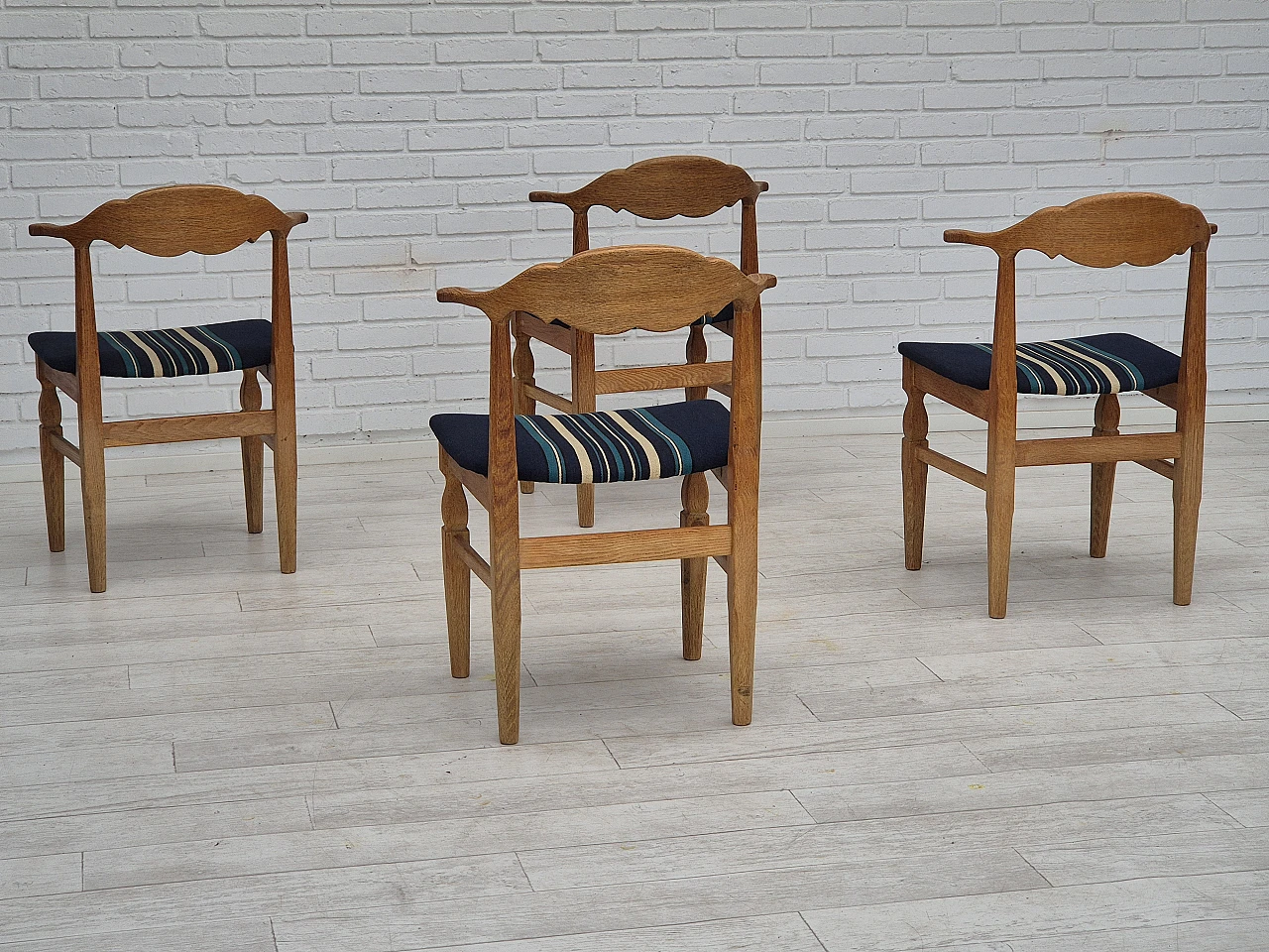 4 Chairs by Henning Kjærnulf for EG Kvalitetsmøbel, 1970s 2