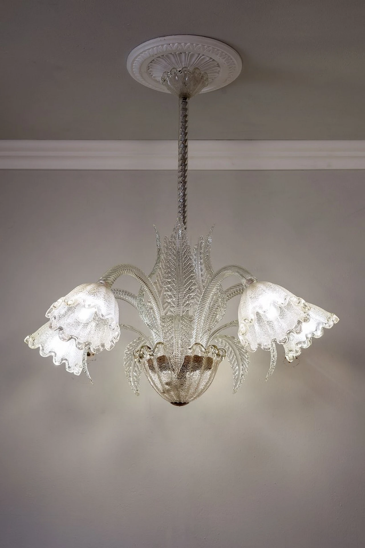 Chandelier by Ercole Barovier for Barovier & Toso, 1930s 3