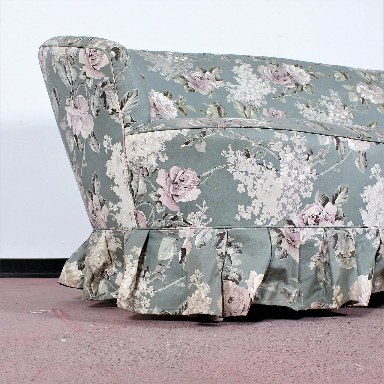 Fabric sofa in Gio Ponti style for Home and Garden, 1950s 10