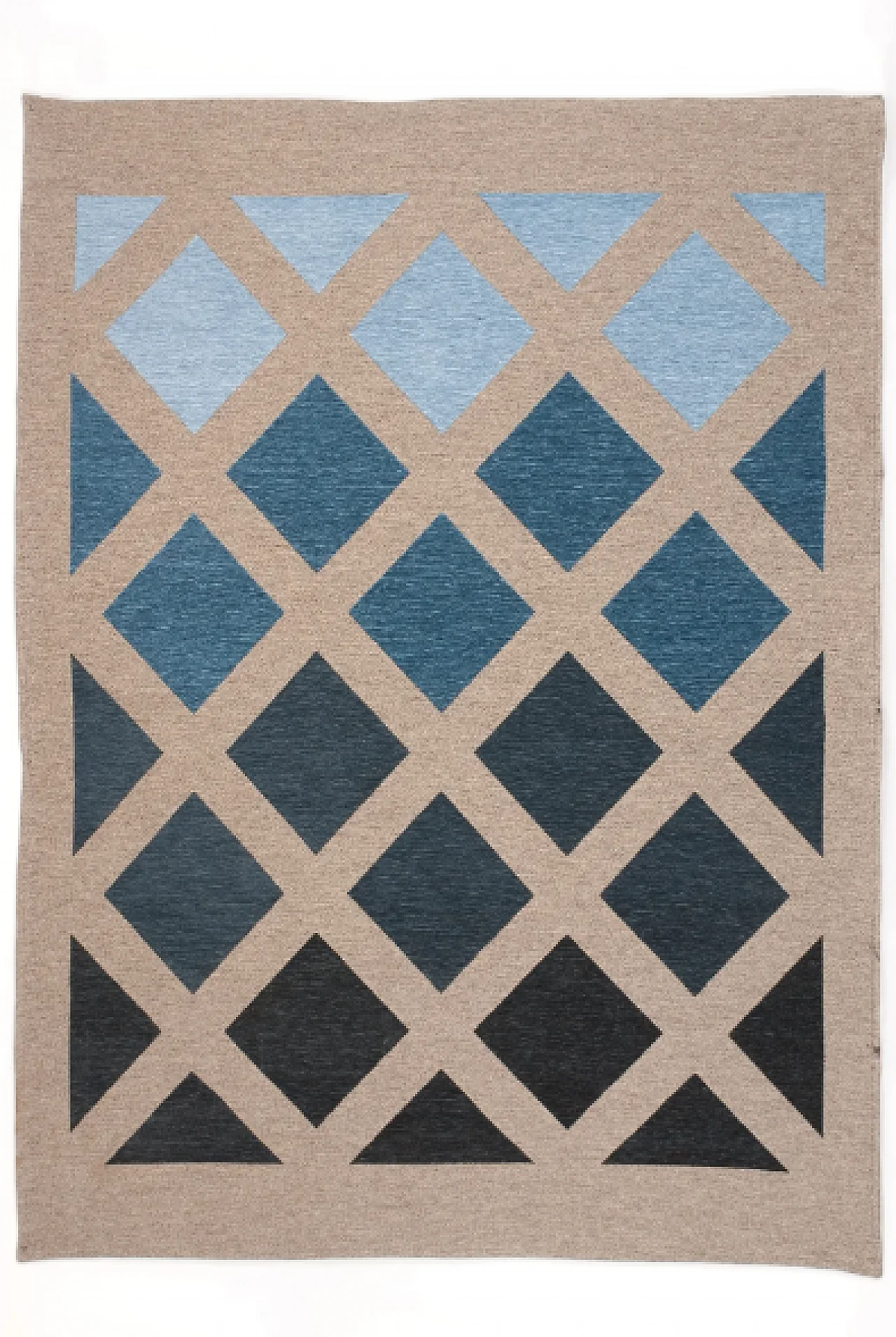 Wool and chenille Square rug by G5 1