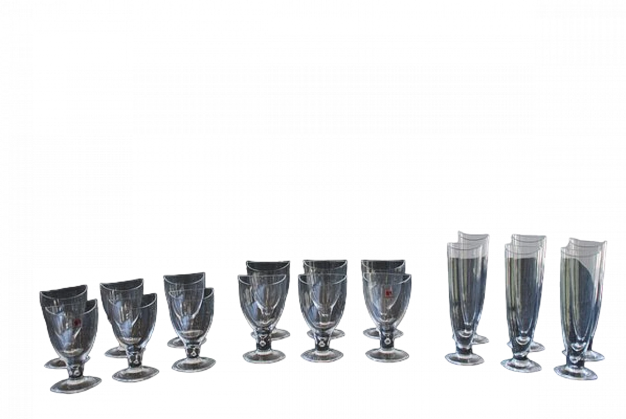 18 Glasses in Murano glass by Carlo Moretti, 1990s 10