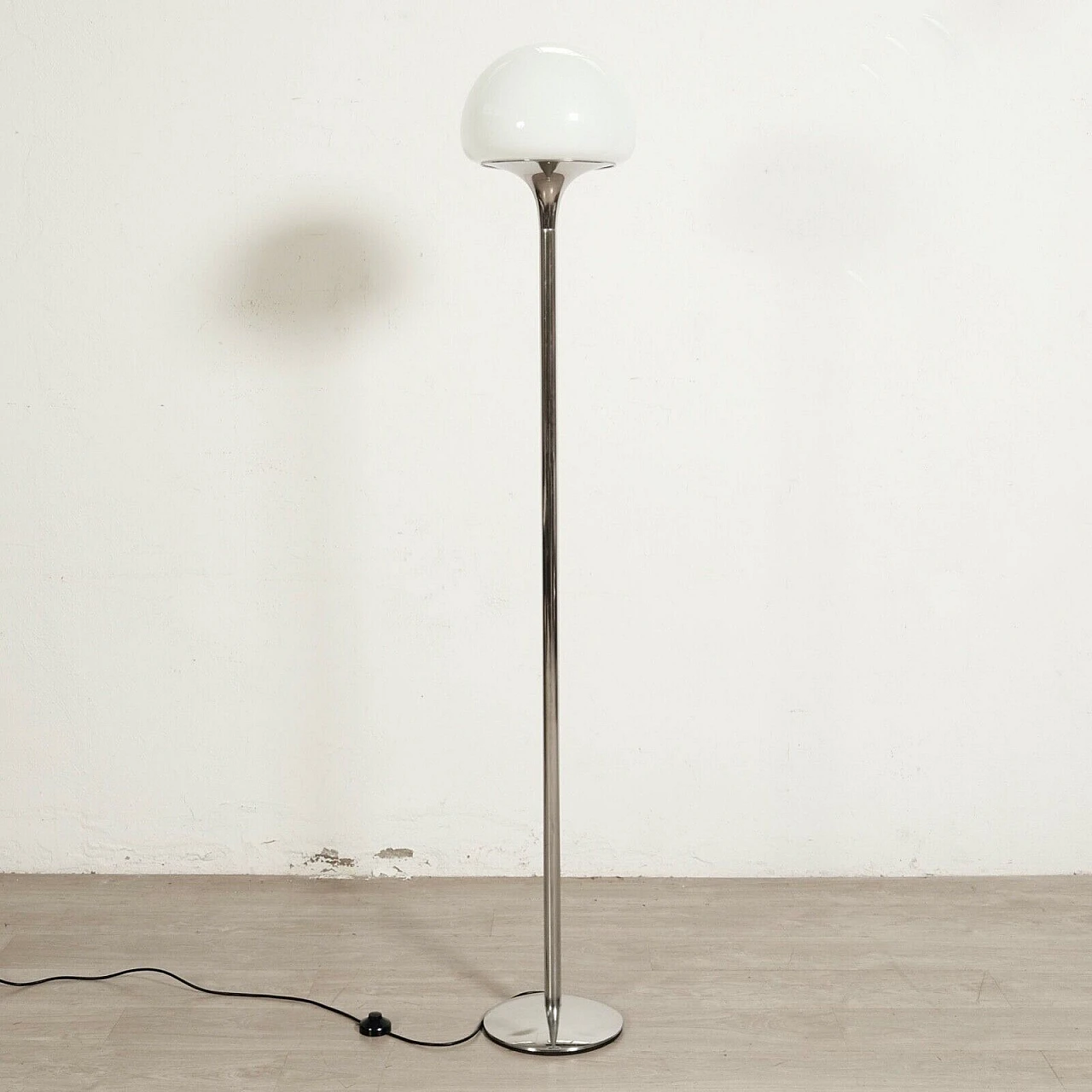 Aluminum and glass floor lamp by Goffredo Reggiani, 1970s 9