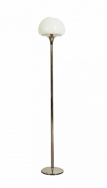 Aluminum and glass floor lamp by Goffredo Reggiani, 1970s