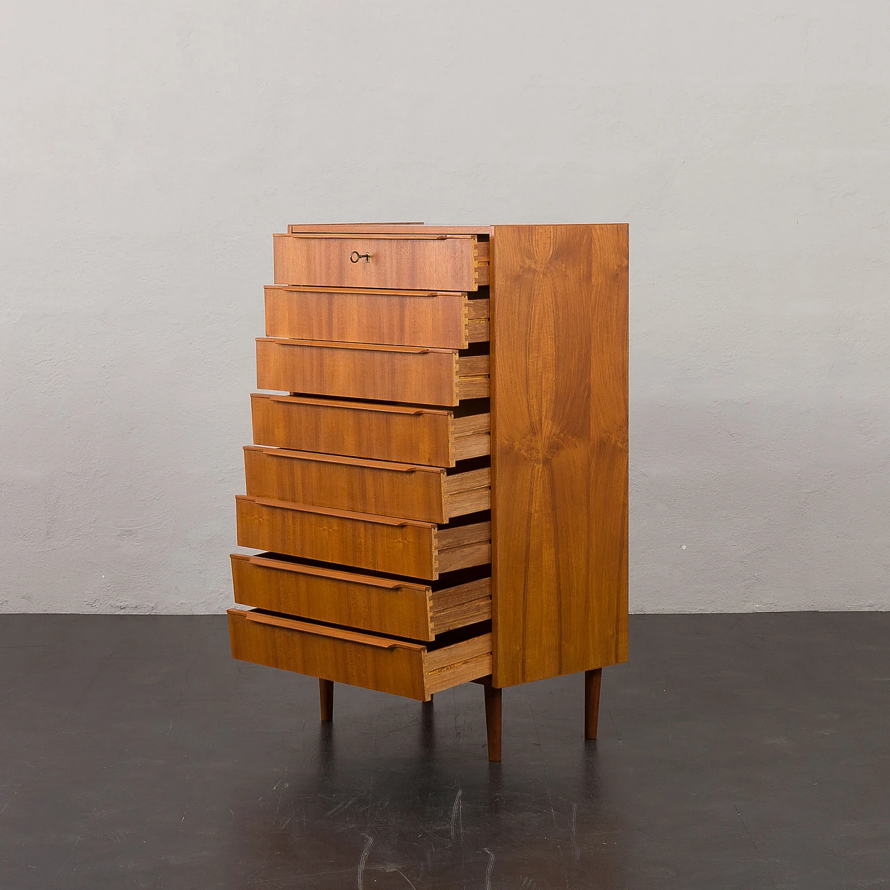 Teak chest of drawers by Steens, 1960s 6