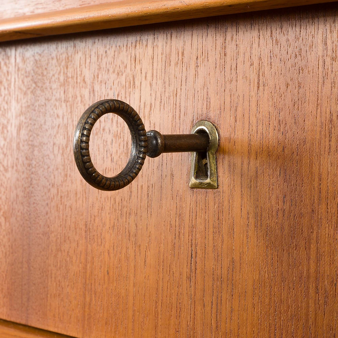 Teak chest of drawers by Steens, 1960s 11