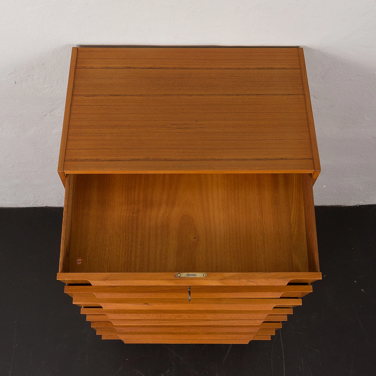 Teak chest of drawers by Steens, 1960s 12