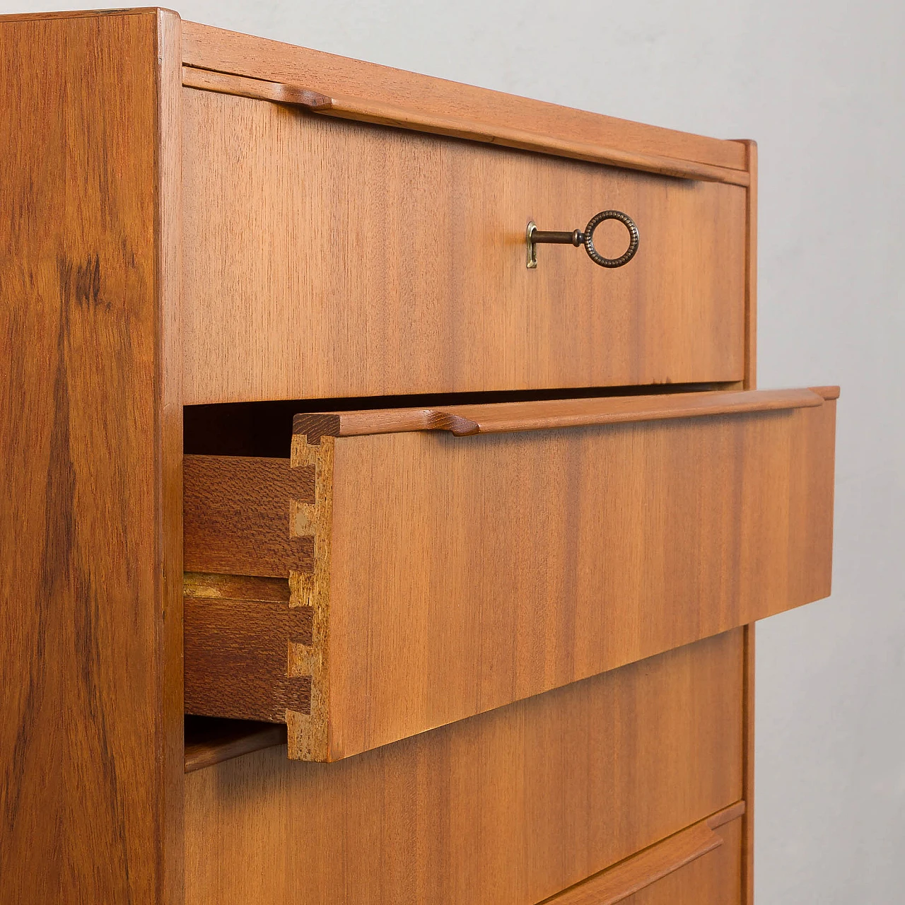 Teak chest of drawers by Steens, 1960s 14