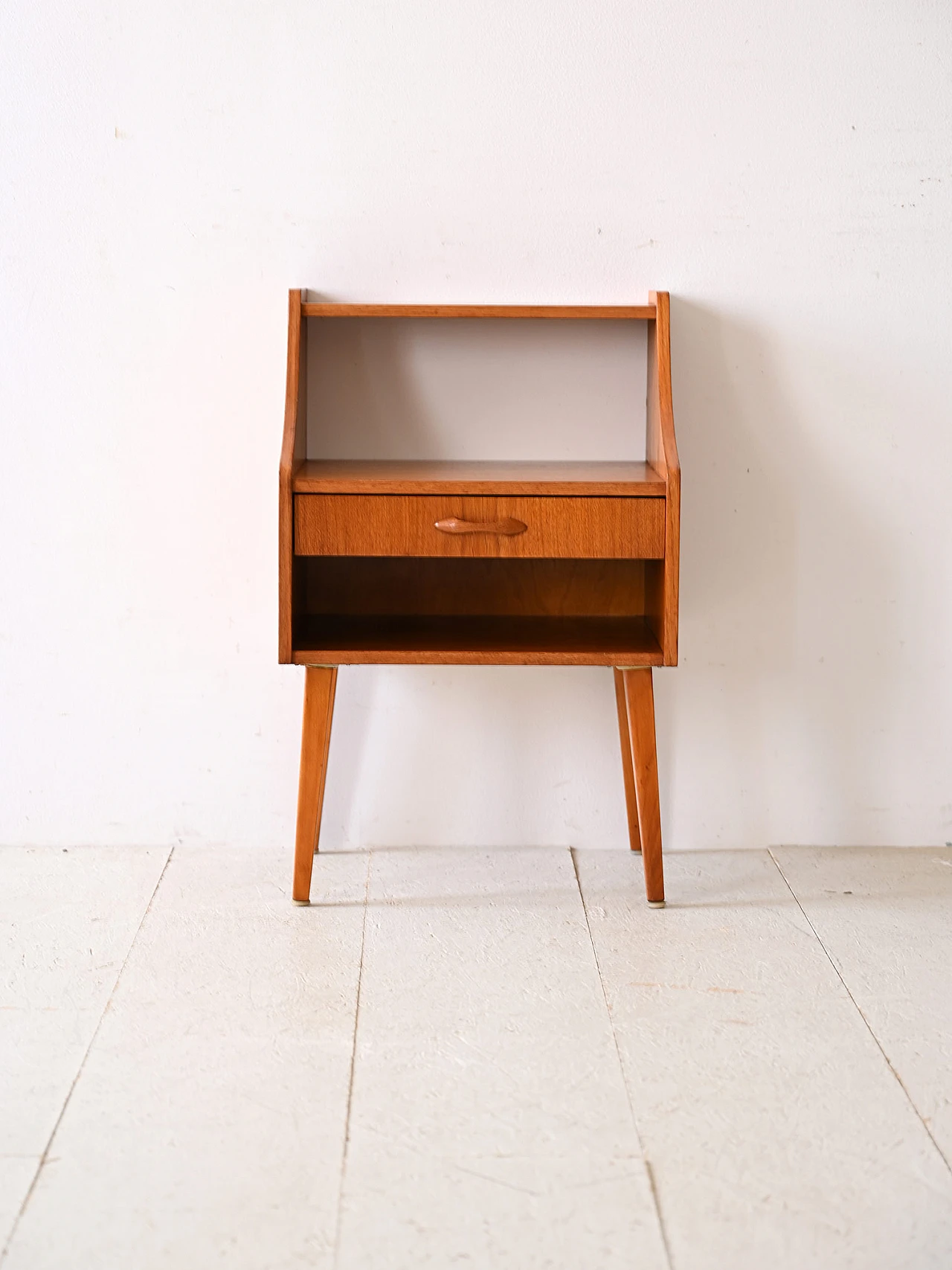 Comodino scandinavo in teak, anni '60 2