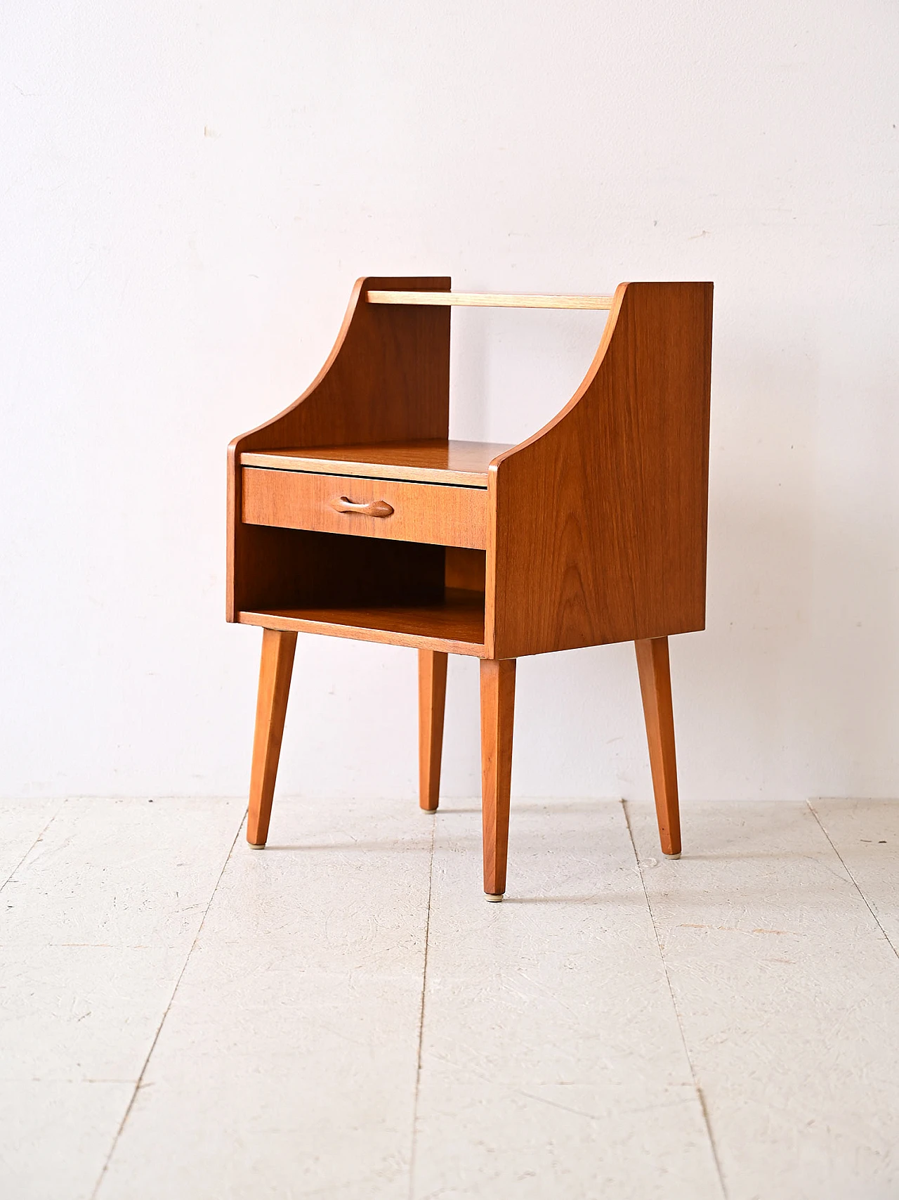 Comodino scandinavo in teak, anni '60 3