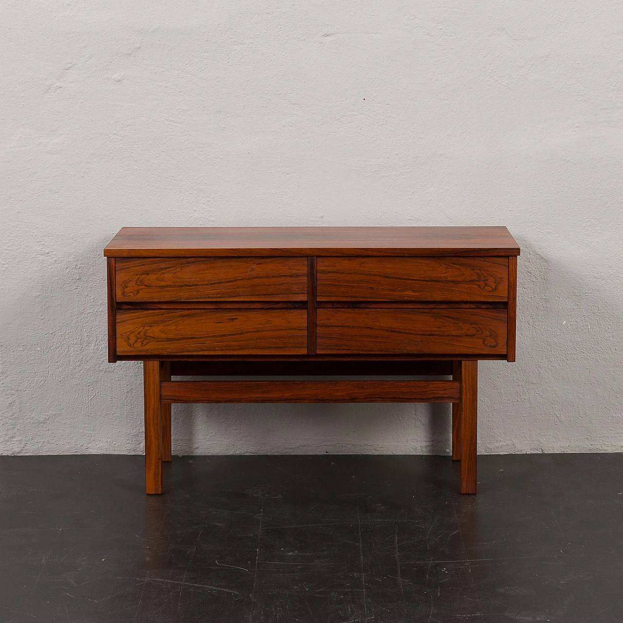 Danish rosewood console and mirror, 1960s 3