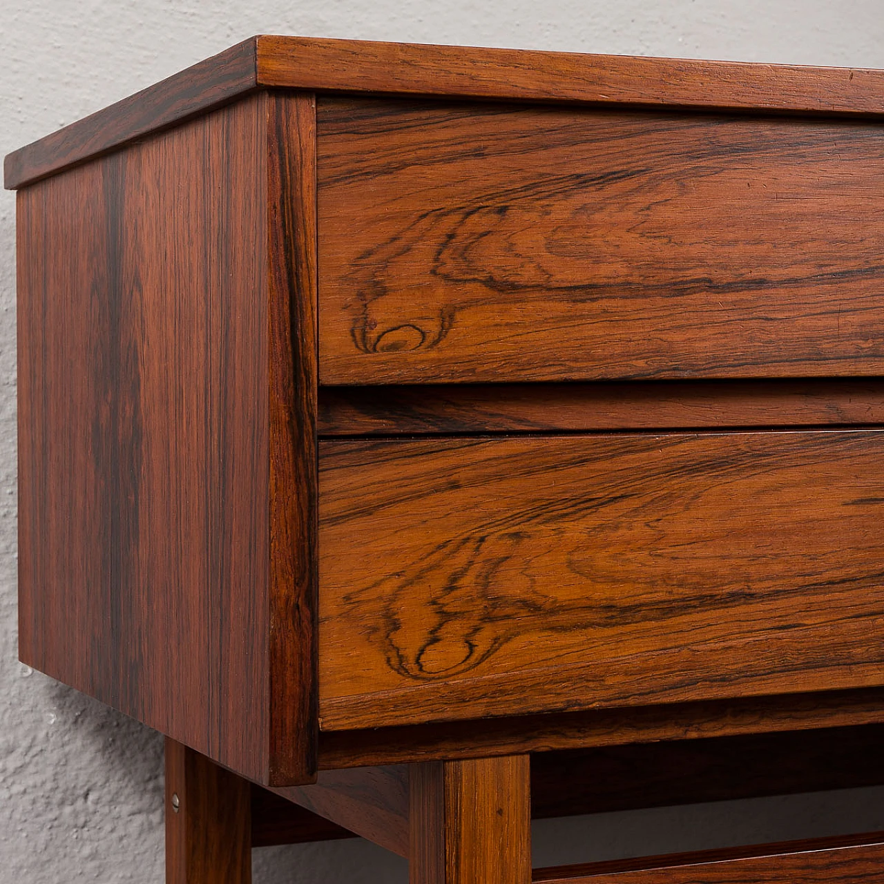 Danish rosewood console and mirror, 1960s 8