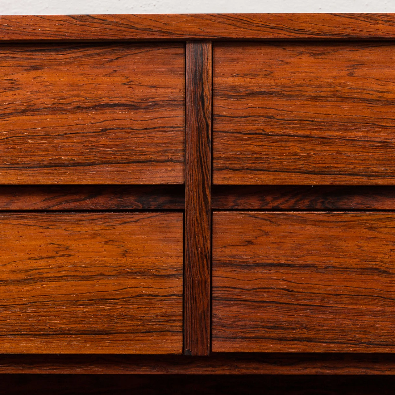 Danish rosewood console and mirror, 1960s 11