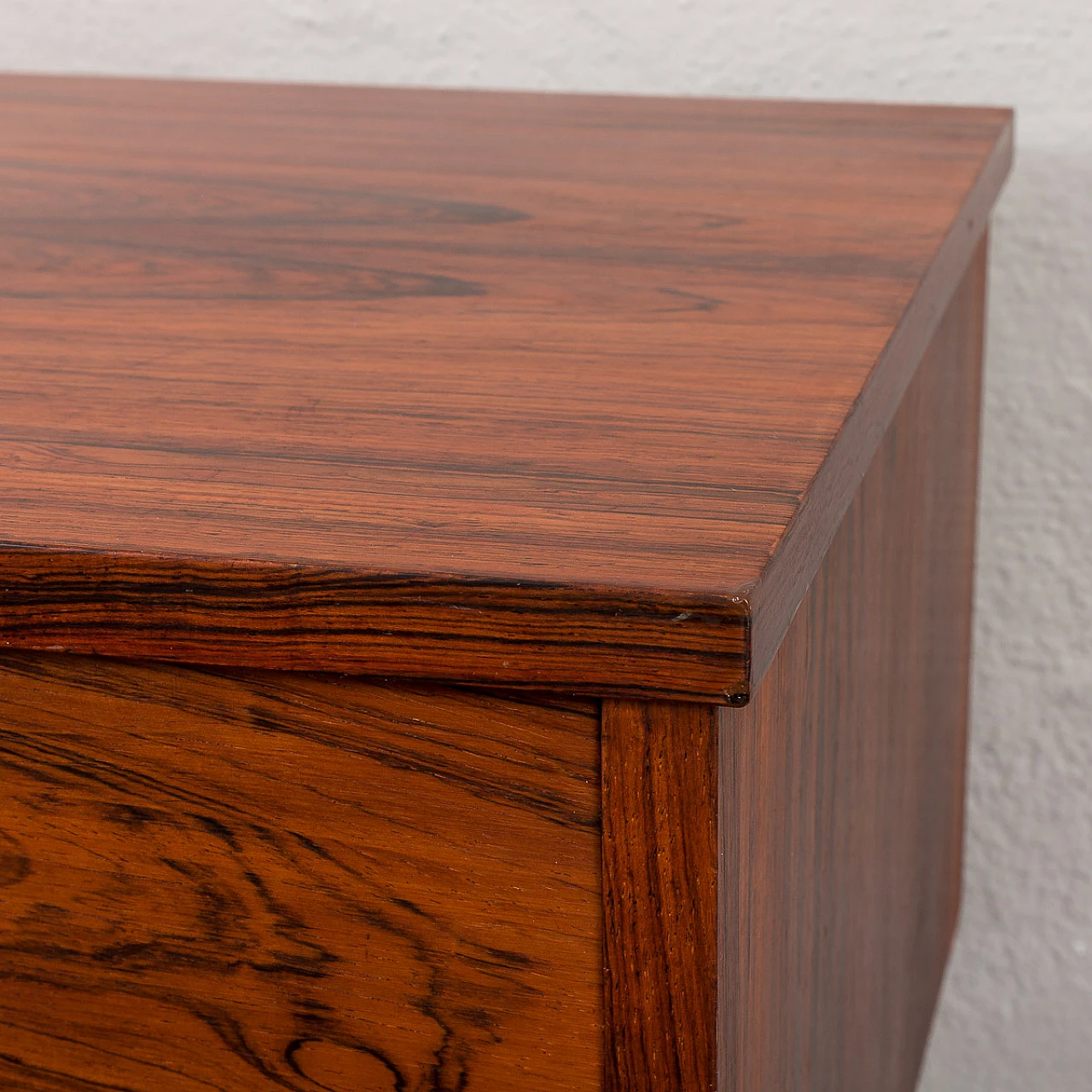 Danish rosewood console and mirror, 1960s 12