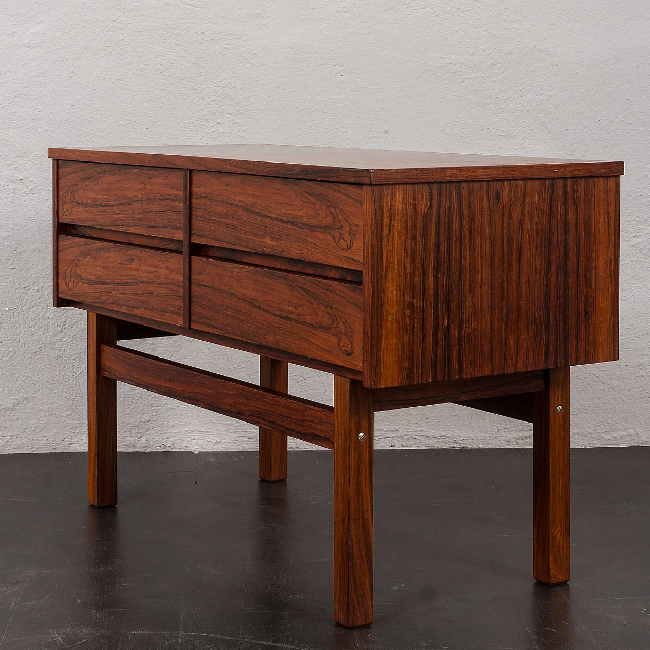 Danish rosewood console and mirror, 1960s 13