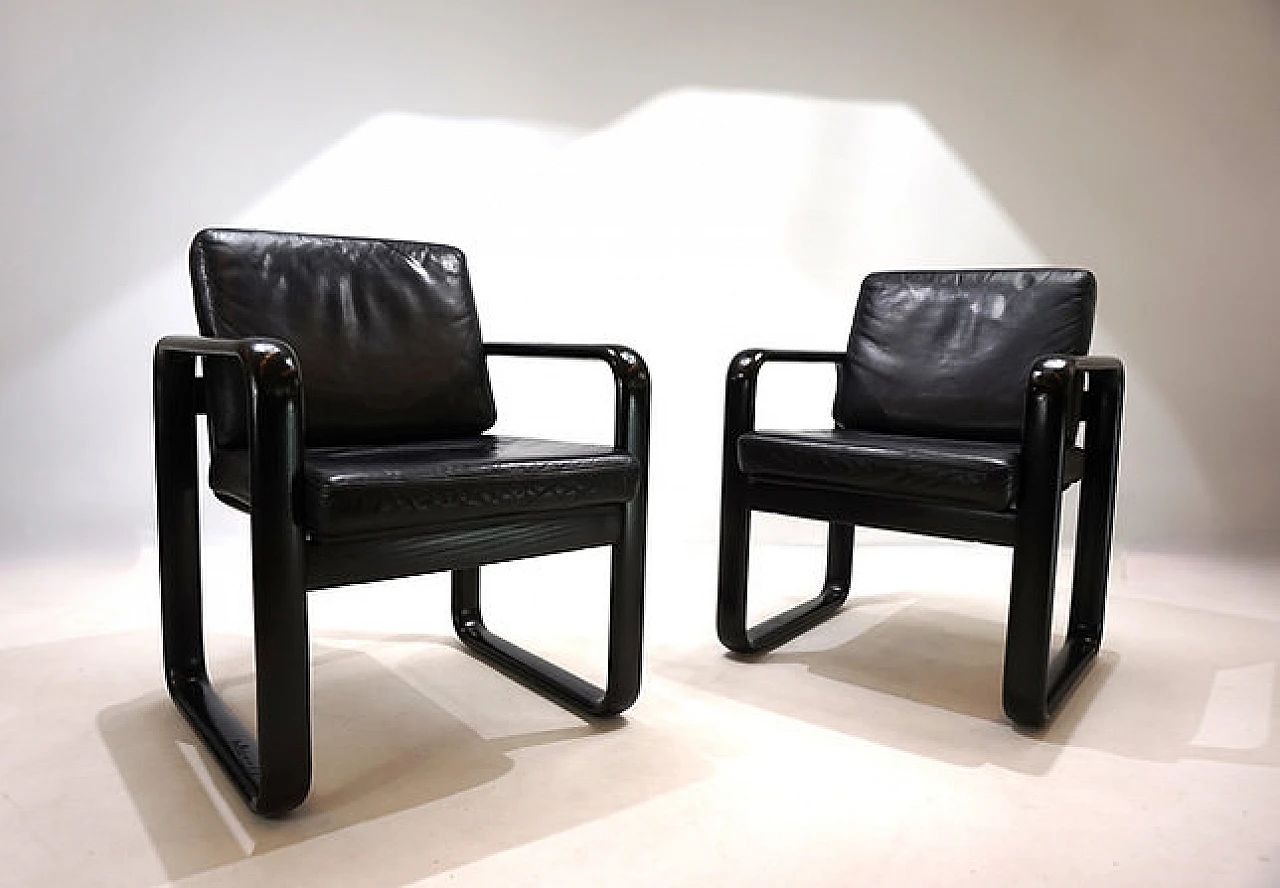 Pair of Hombre armchairs by Vogtherr for Rosenthal, 1970s 1