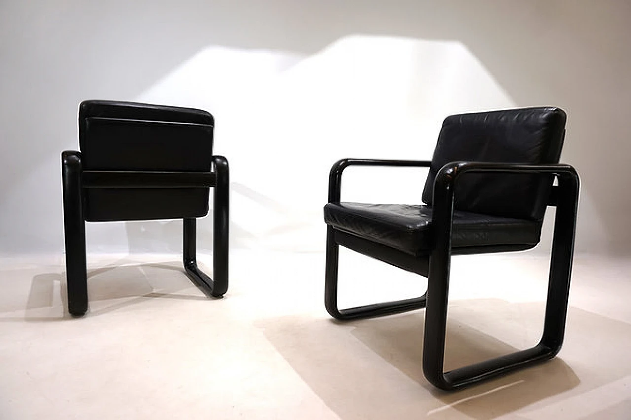 Pair of Hombre armchairs by Vogtherr for Rosenthal, 1970s 4