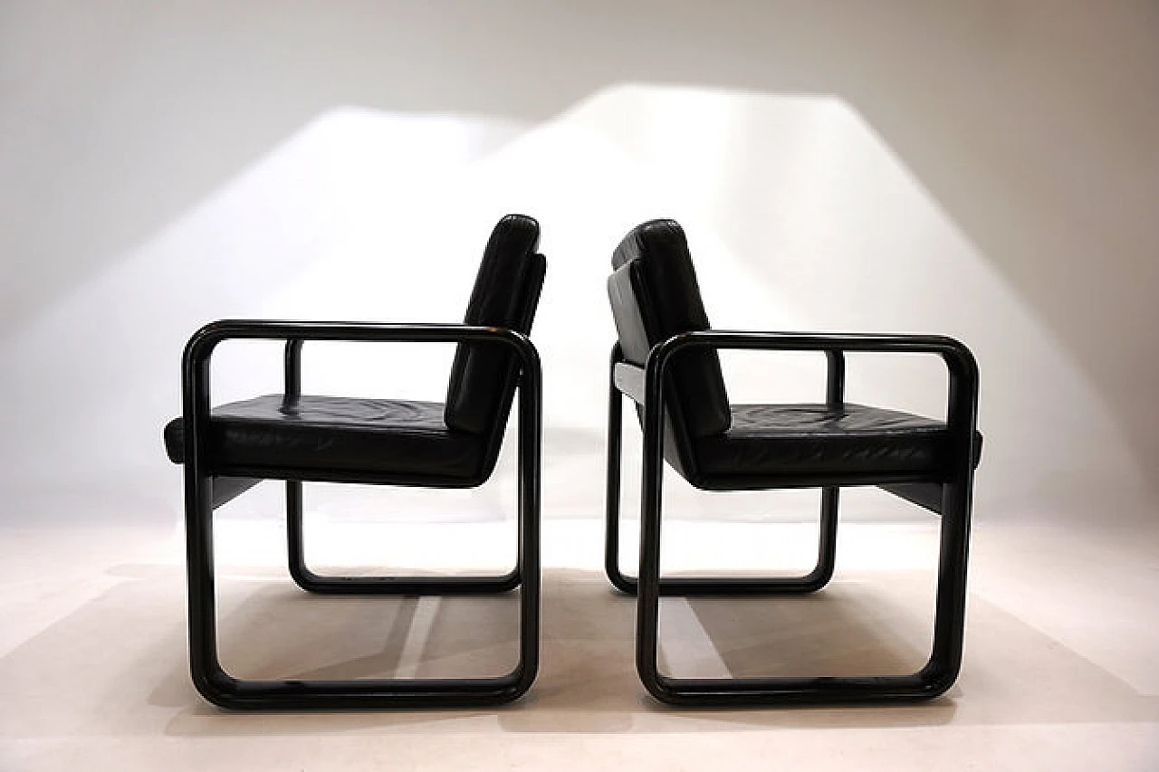 Pair of Hombre armchairs by Vogtherr for Rosenthal, 1970s 6