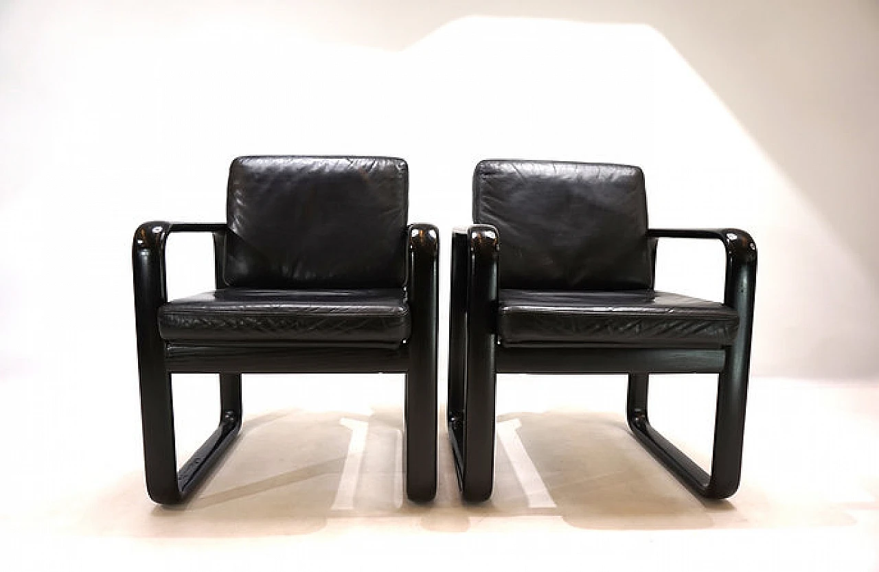 Pair of Hombre armchairs by Vogtherr for Rosenthal, 1970s 16