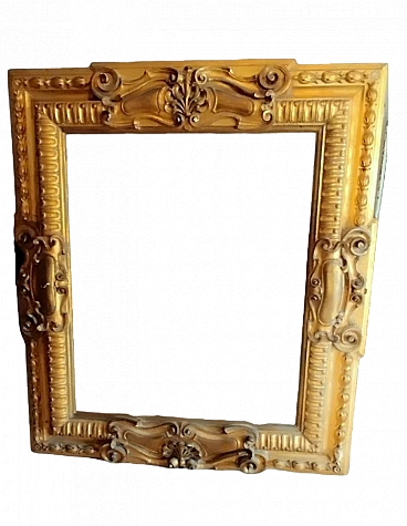 Carved and gilded wood frame, second half of the 19th century