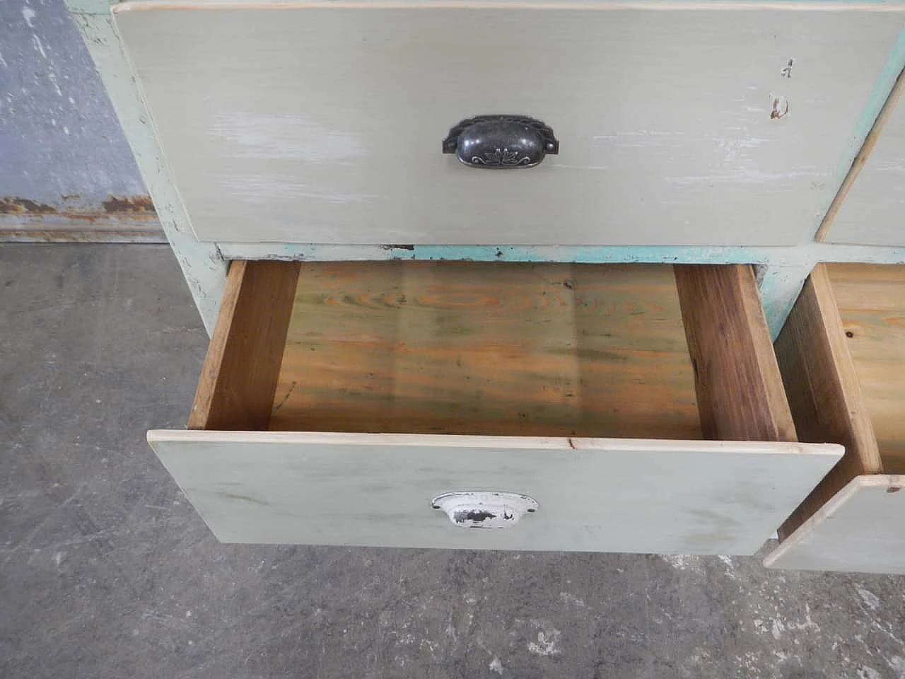 Spruce shop counter with walnut top, 1950s 6