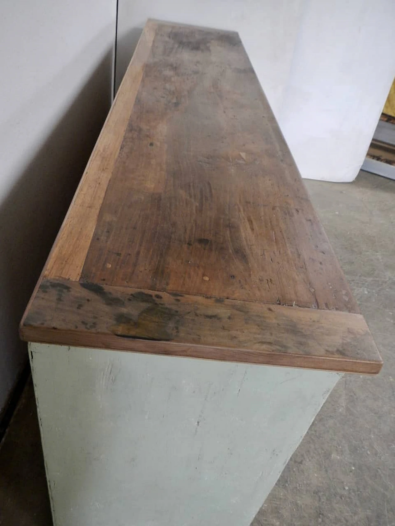 Spruce shop counter with walnut top, 1950s 9