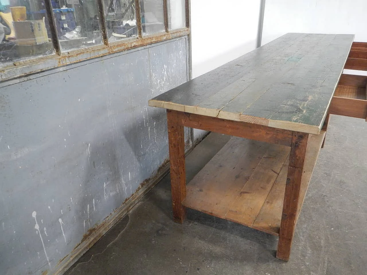 Workbench with fir frame, 1970s 3