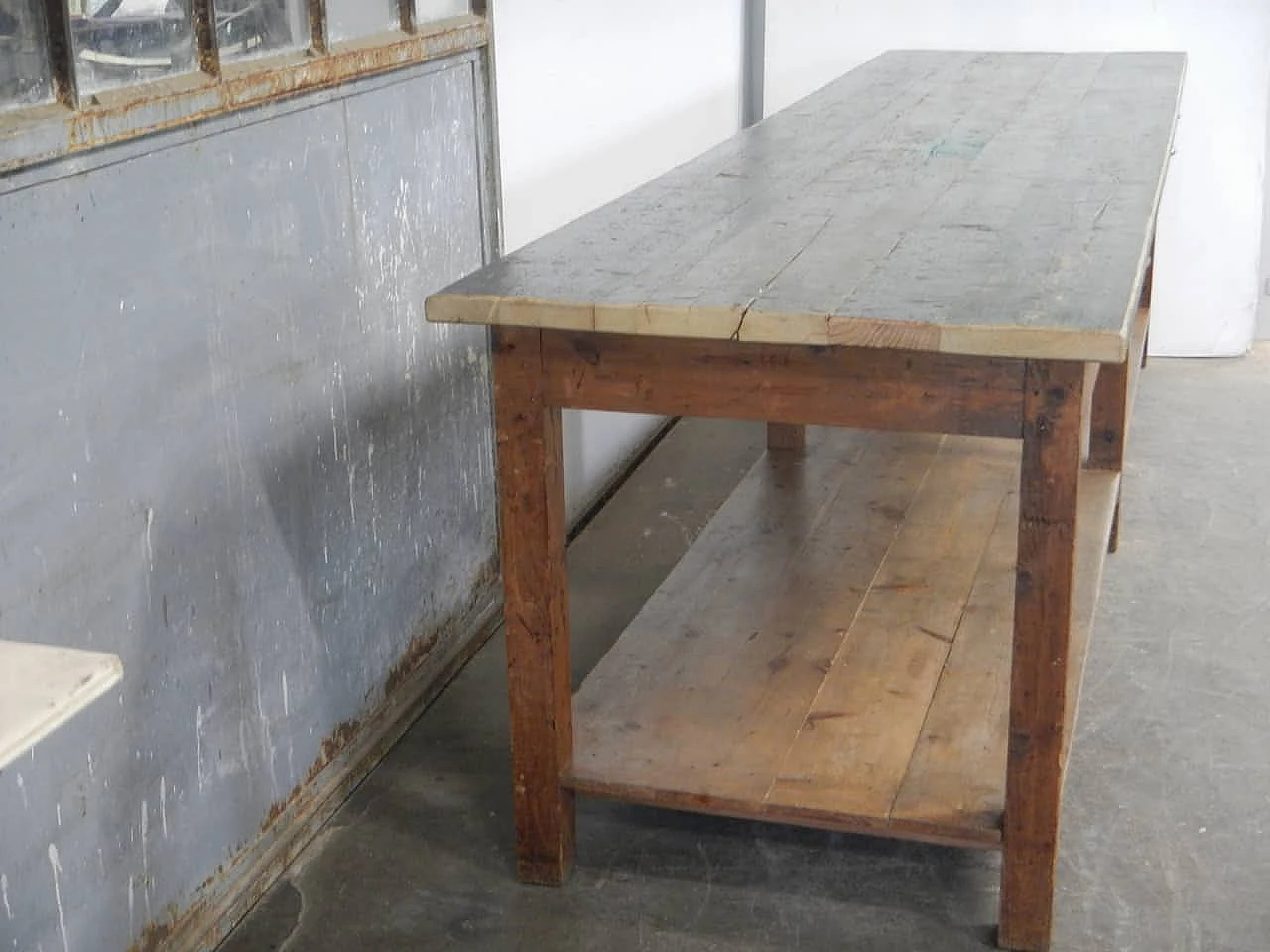 Workbench with fir frame, 1970s 4