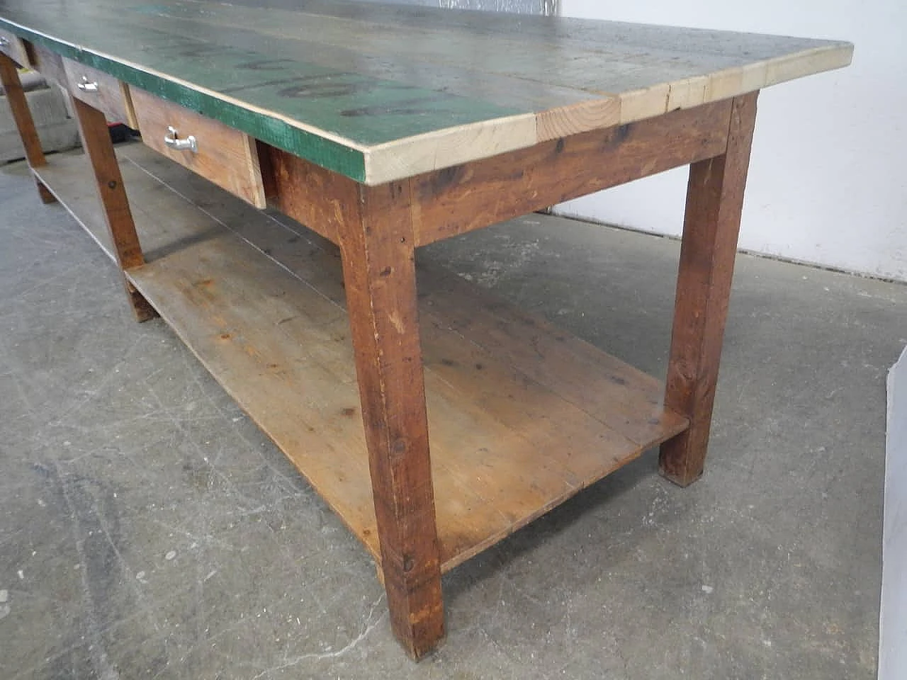 Workbench with fir frame, 1970s 10