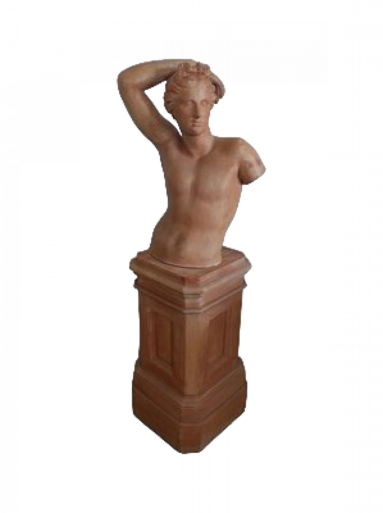 Young boy, terracotta sculpture, 19th century 8